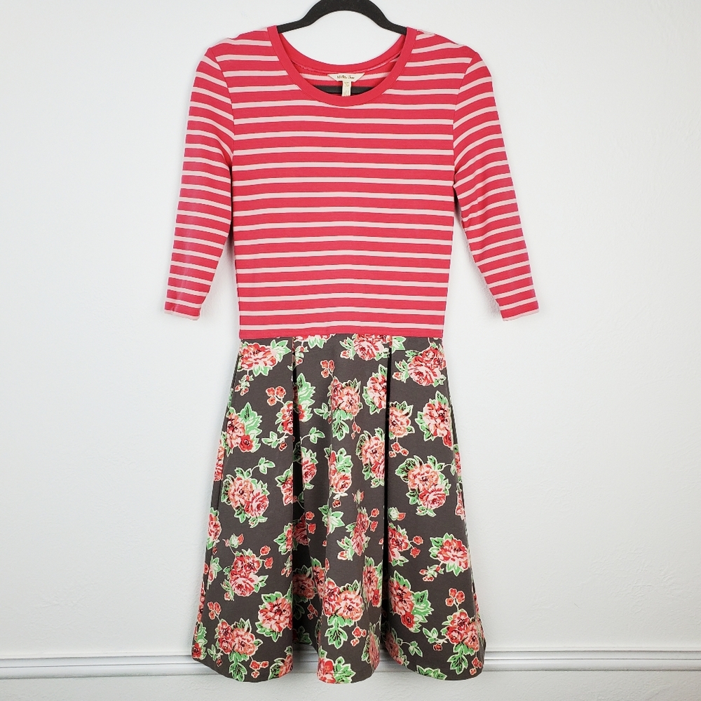 Matilda Jane Dress Vault Adventure Begins Always Floral Stripe Quirky Spring
